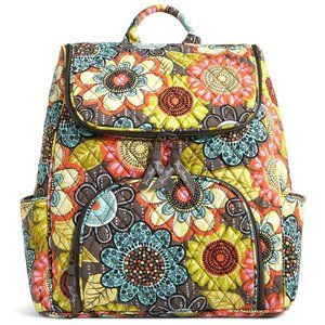 Vera Bradley Flower Shower Double-Zip Backpack